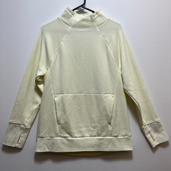 Fabletics Women’s Cream Pullover Sweatshirt Funnel Neck Size M - Picture 2 of 11